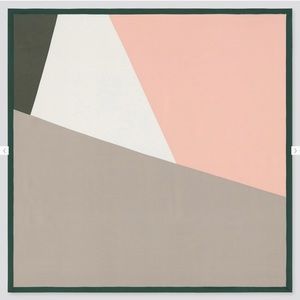 Uniqlo color block print scarf